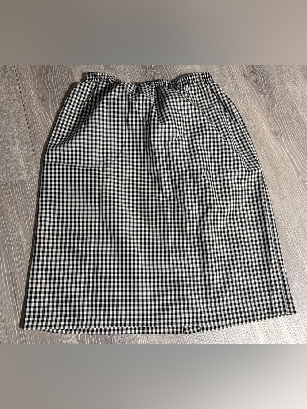 Vintage Cricket Lane Black & White Gingham Midi Skirt with Pockets - Size 16